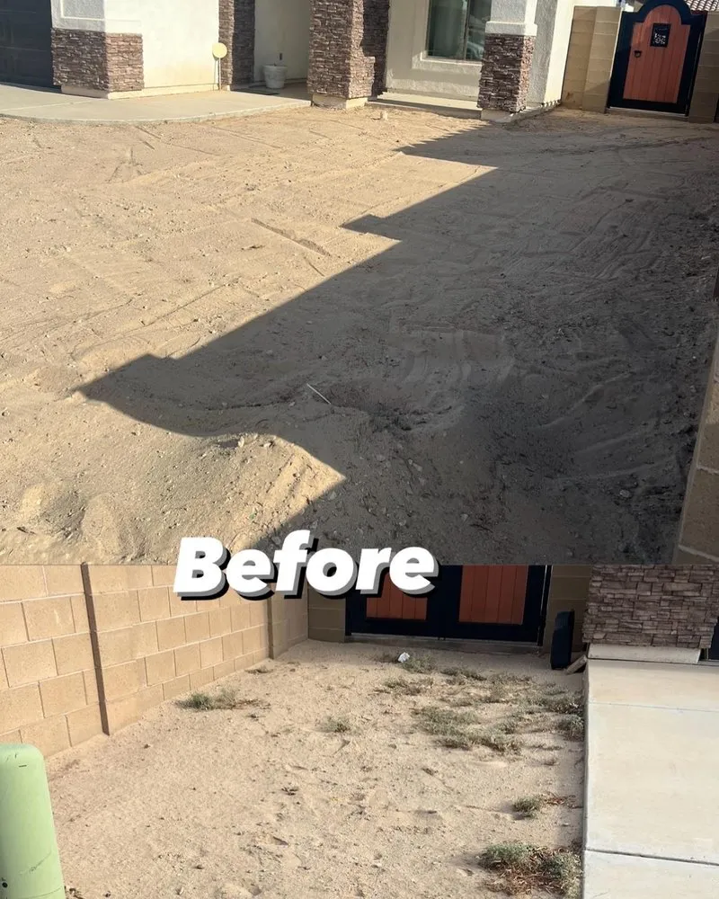 Top-rated yard cleanup service near you in Yuma, AZ by J’s Concrete & Landscape
