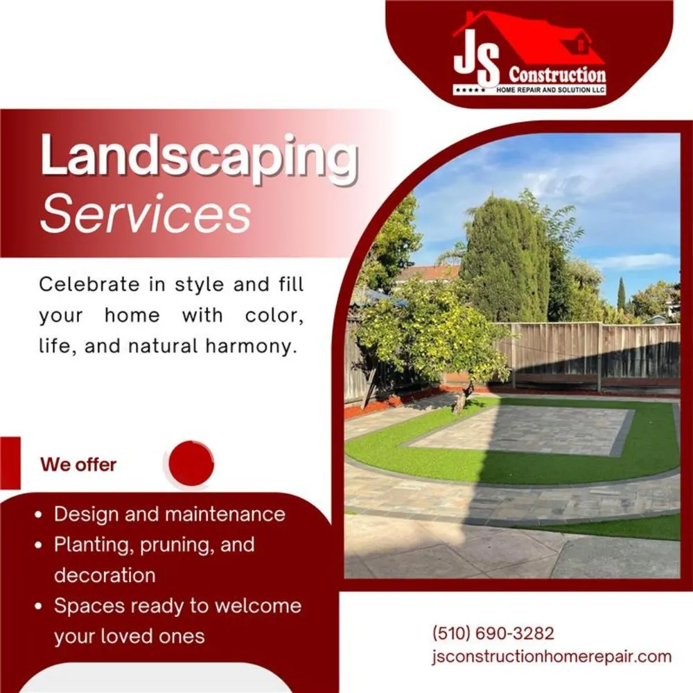 Affordable garden landscaping for outdoor upgrades across Union City, CA - JS Construction Home Repair
