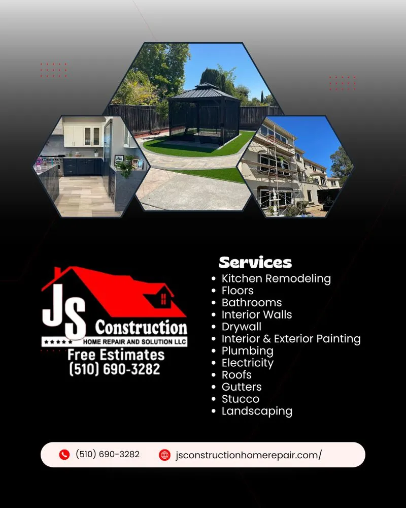 Top-rated landscape design in Union City, CA by JS Construction Home Repair