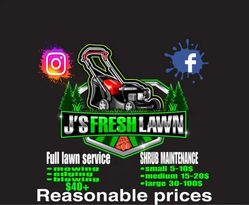J’s Fresh Lawn Logo