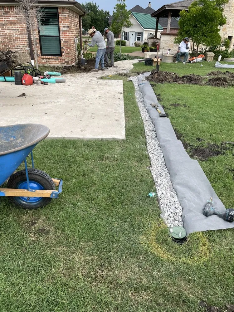 Custom residential landscaping in Fort Worth, TX by J&S Landscaping and Construction