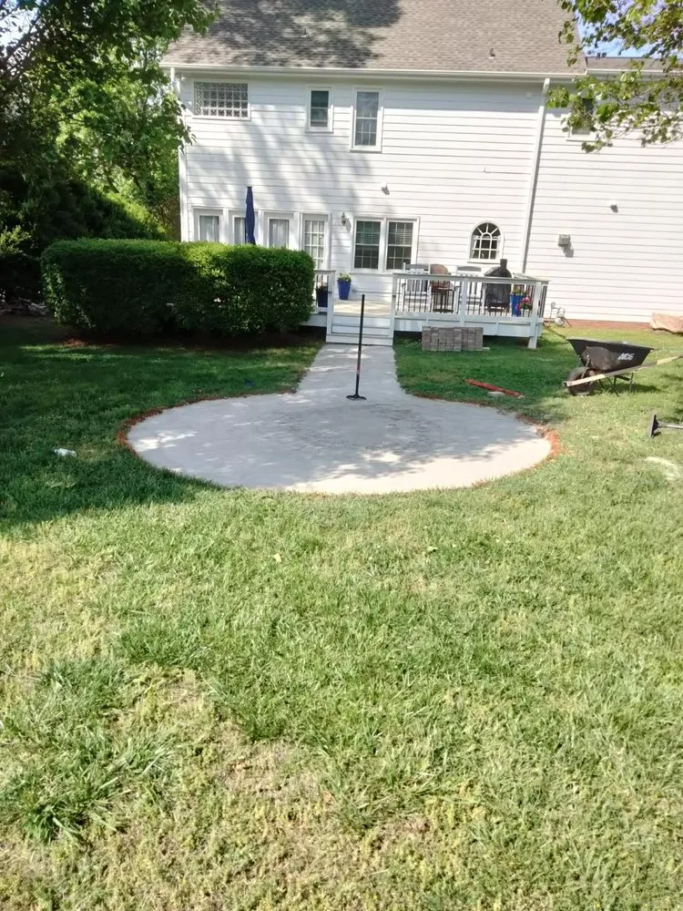 Local outdoor landscaping with custom design in Willow Spring, NC by JS Landscaping Service’s