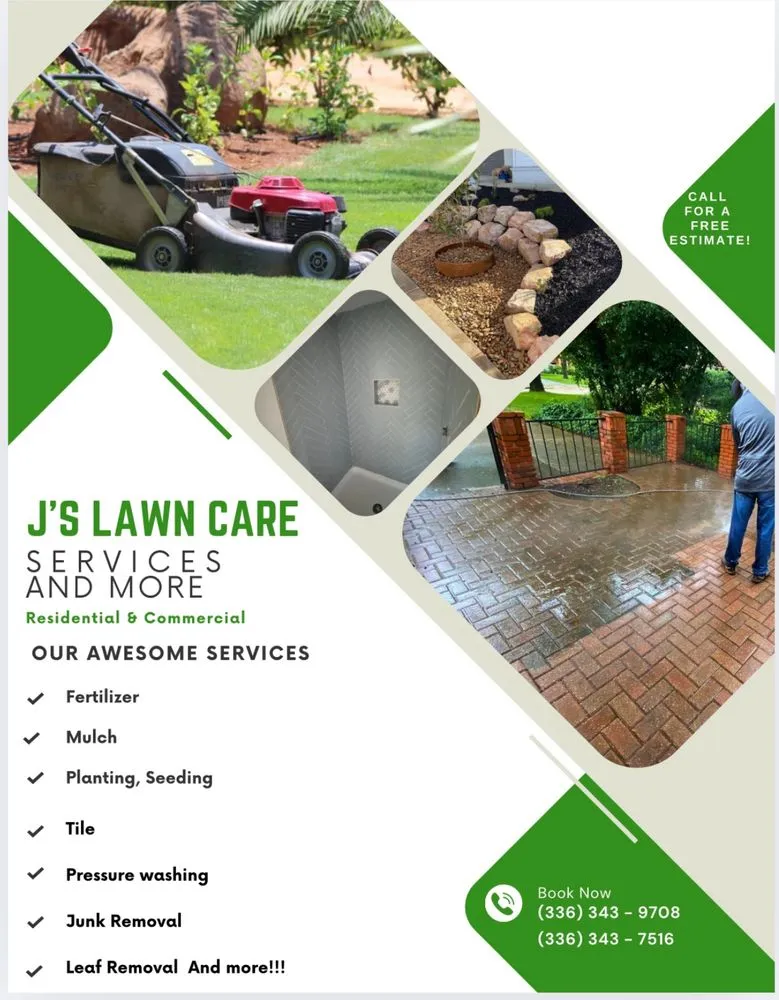 Top-rated yard cleanup service experts serving Burlington, NC - J’s Lawn Care