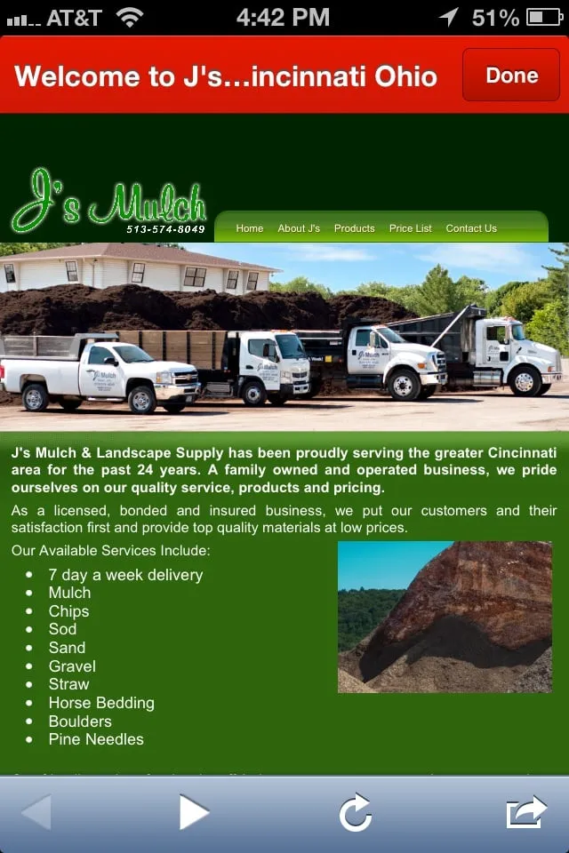 Custom yard cleanup service in Cleves, OH by J's Mulch & Landscape Supply