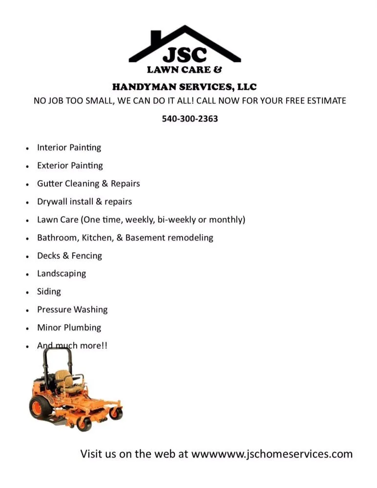 Reliable lawn mowing service in Amissville, VA by JSC Lawn Care & Handyman Services