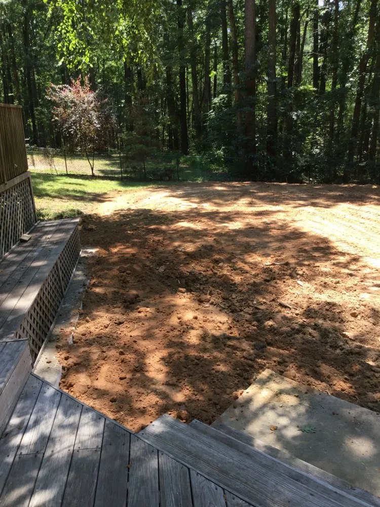 Custom landscape installation in Cedar grove, NC - JSK Services