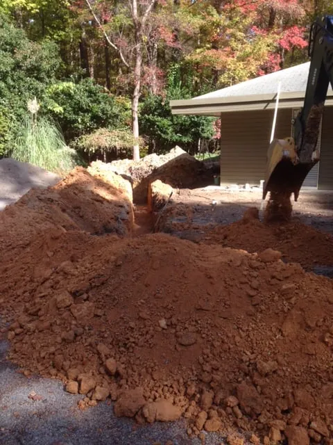 Custom garden landscaping with custom design in Chapel Hill, NC by JT Grading and Drainage Solutions