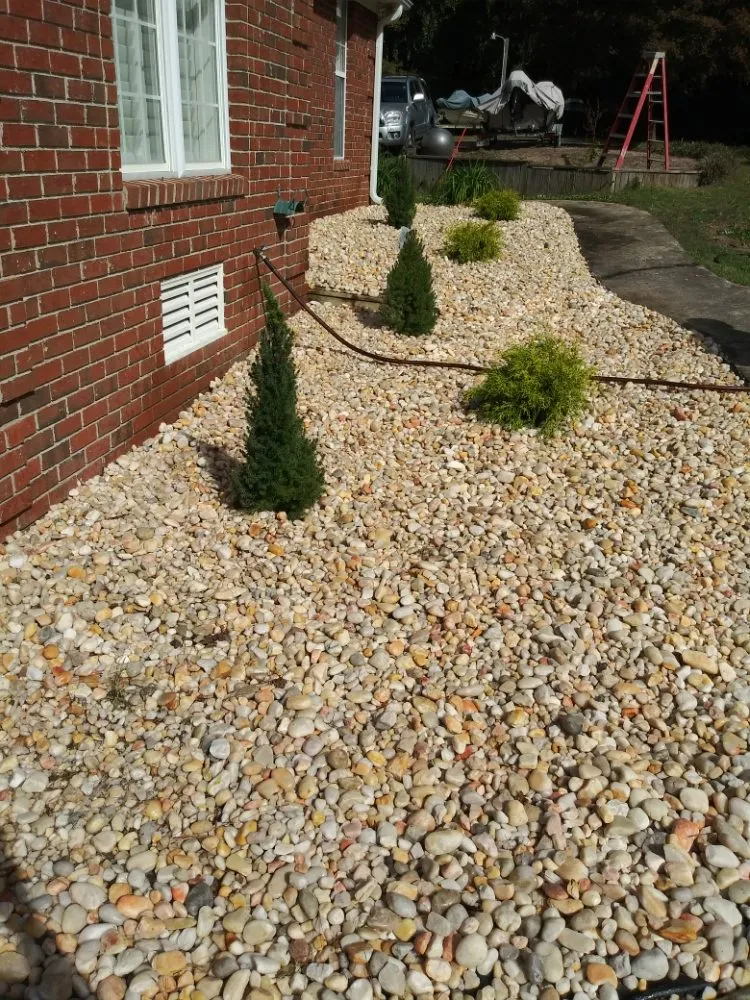 Custom residential landscaping in Elm City, NC by J&T Landscaping