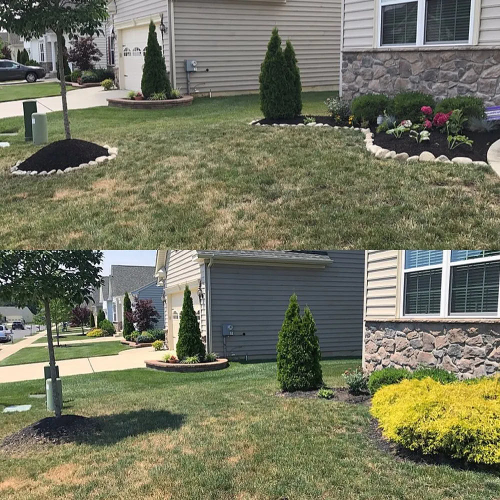 Custom outdoor landscaping for year-round maintenance in Marlton, NJ by JTK Property Management