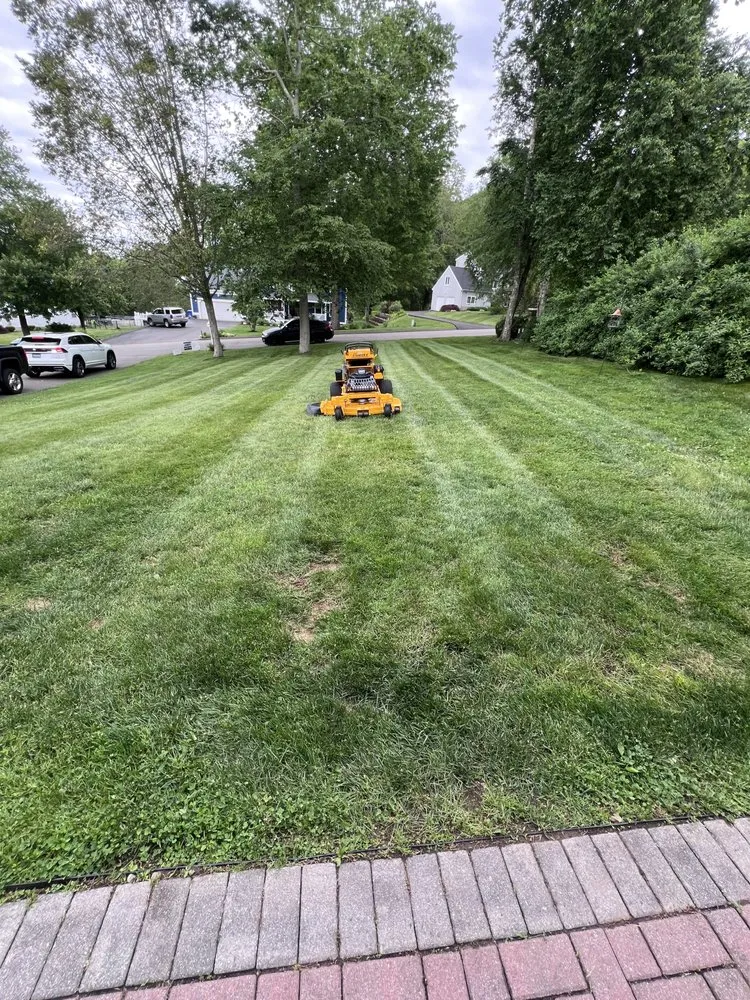Custom lawn mowing service in North Branford, CT by JTM Property Services