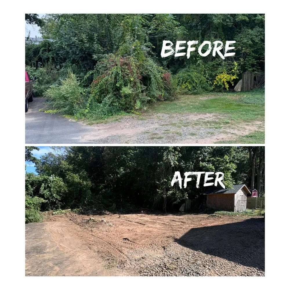 Custom landscape installation in North Branford, CT by JTM Property Services