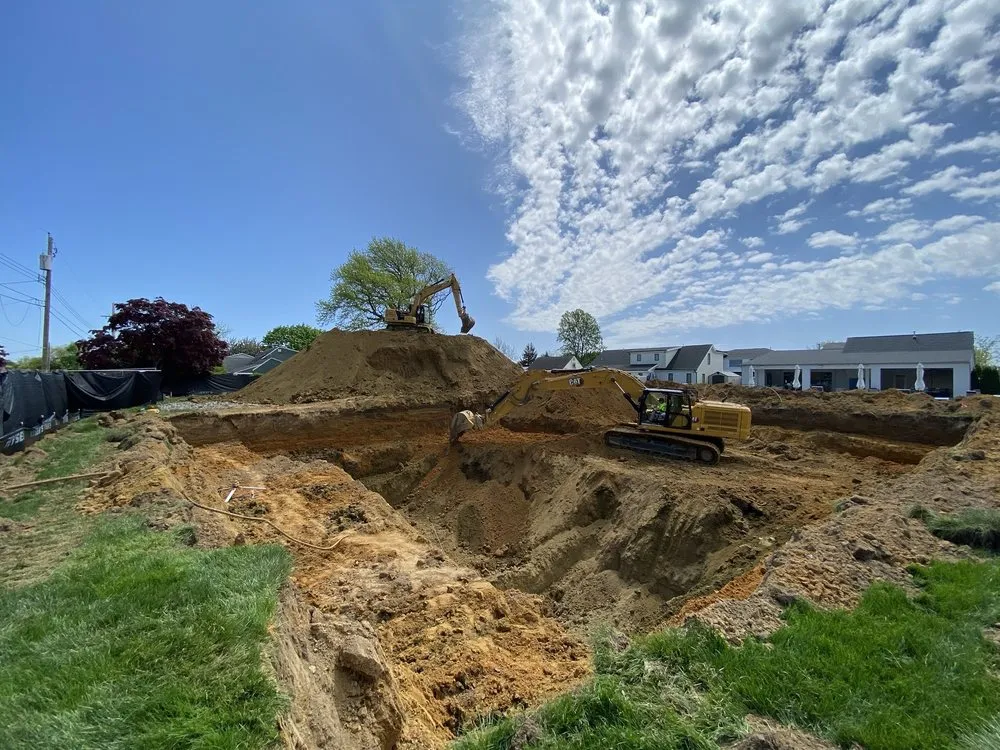 Custom yard cleanup service for residential properties in Point Pleasant, NJ by JTM Site Development