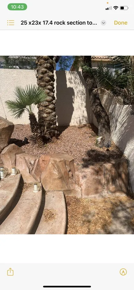 Custom yard cleanup service in Las Vegas, NV by JTS Lawn Care Services