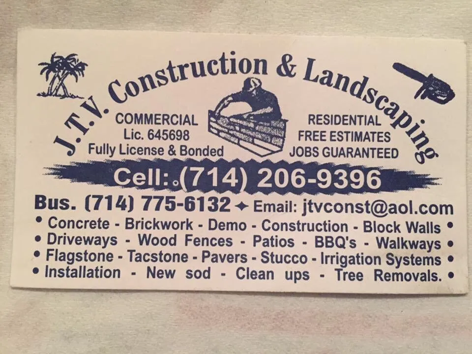 Local lawn mowing service for residential properties across Santa Ana, CA - JTV Construction & Landscaping