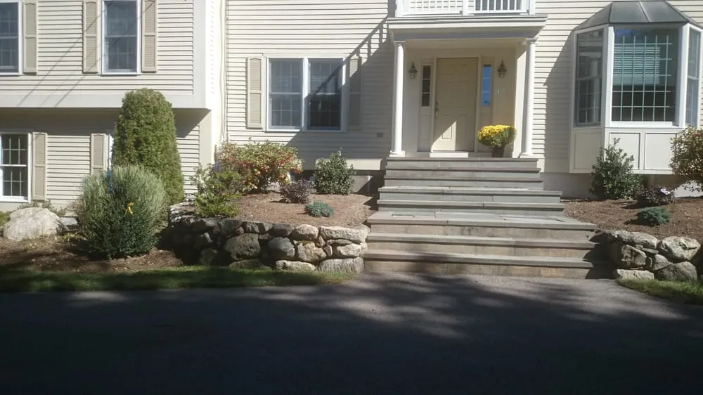 Expert landscape design with custom design in Auburndale, MA by Juan Carlos Caruso Landscaping & Snow Plowing