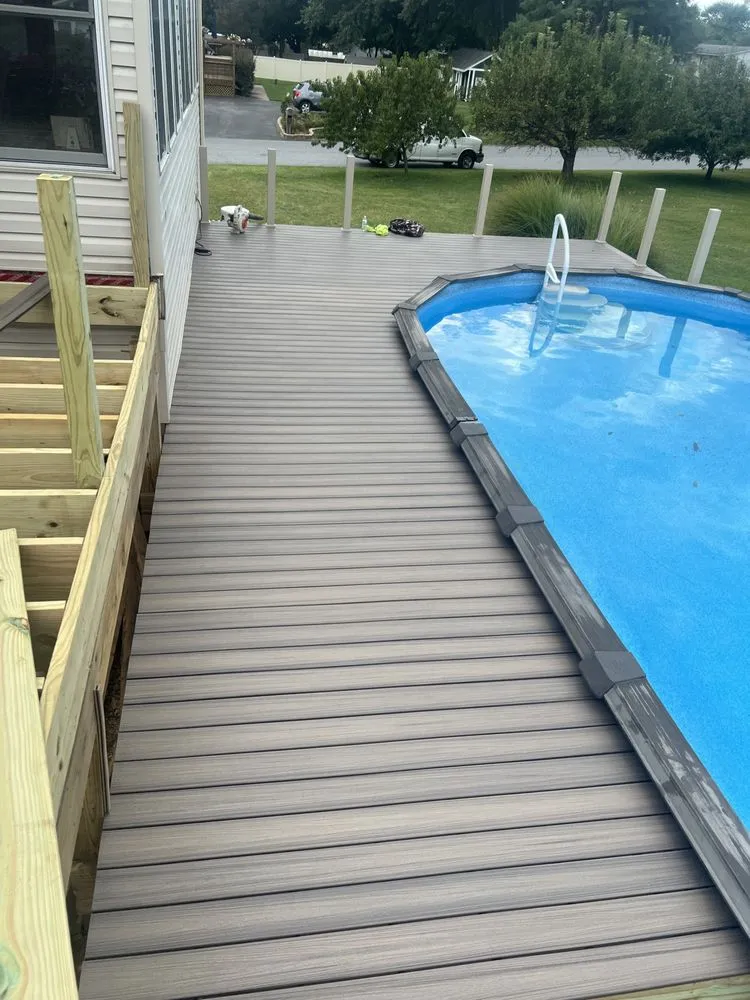 Custom outdoor landscaping in Sterling, VA - Juan Construcción