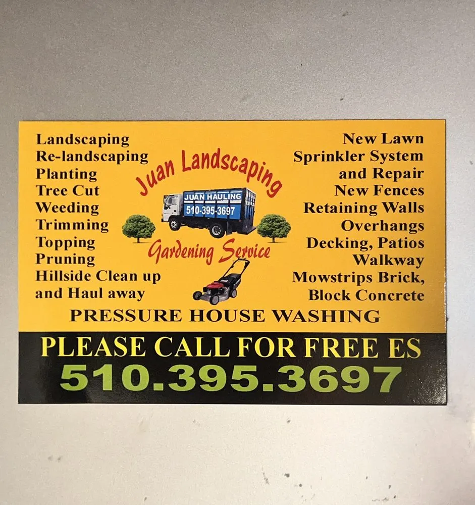 Custom lawn mowing service for beautiful yards across Oakland, CA - Juan Landscaping & Gardening Service