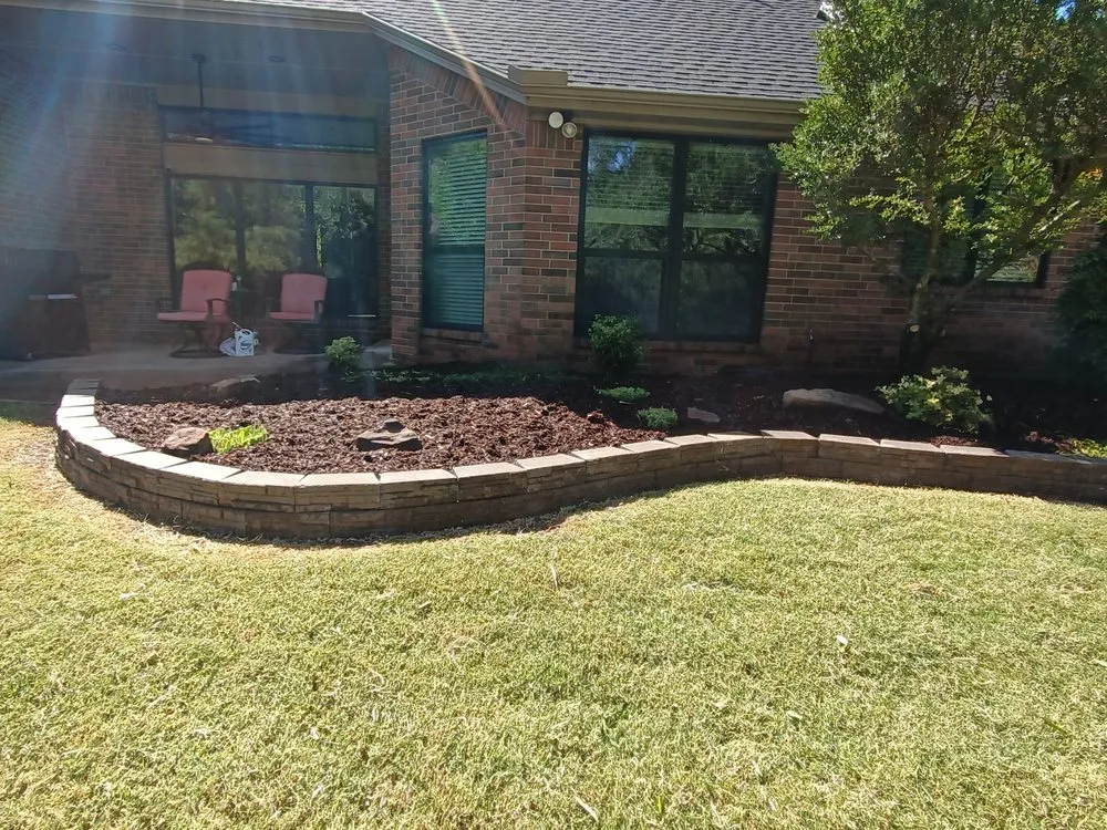 Custom outdoor landscaping in Norman, OK by Juan Lawn Care