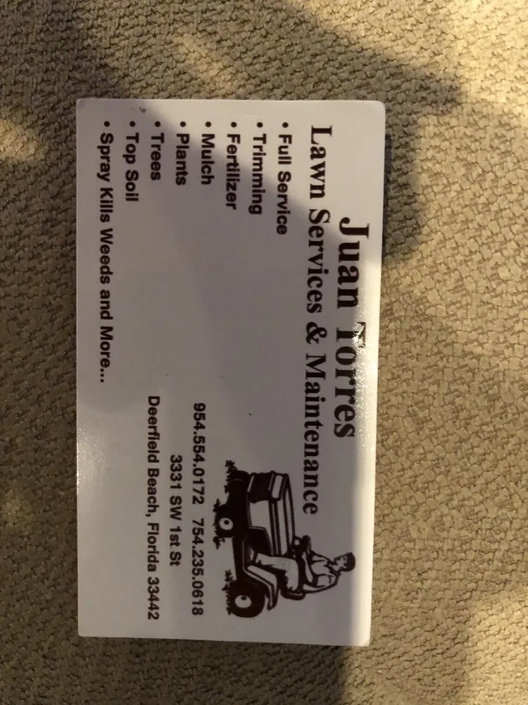 Reliable yard maintenance in Deerfield Beach, FL - Juan Torres Lawn Services and Maintenance