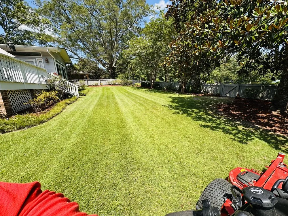 Professional lawn mowing service with custom design in Northport, AL by Juan’s Lawn Care And Landscaping