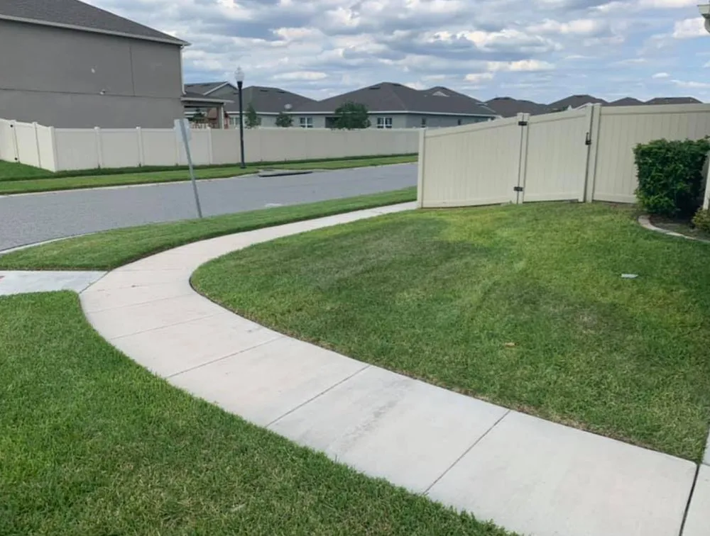 Expert lawn mowing service with custom design across St. Cloud, FL - Juan's Pressure wash and Lawn care