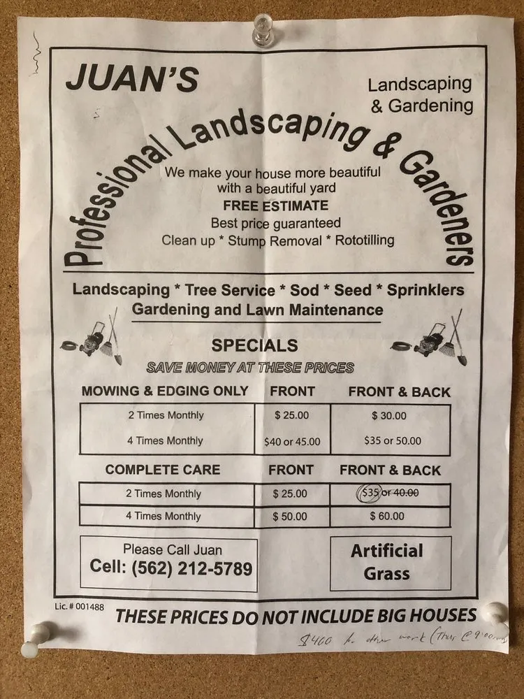 Professional yard cleanup service near you in Long Beach, CA by Juan’s Professional Landscaping & Gardeners