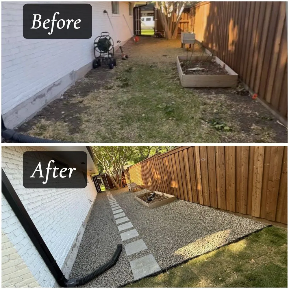 Professional yard cleanup service in Plano, TX by Juarez General Construction & Landscaping