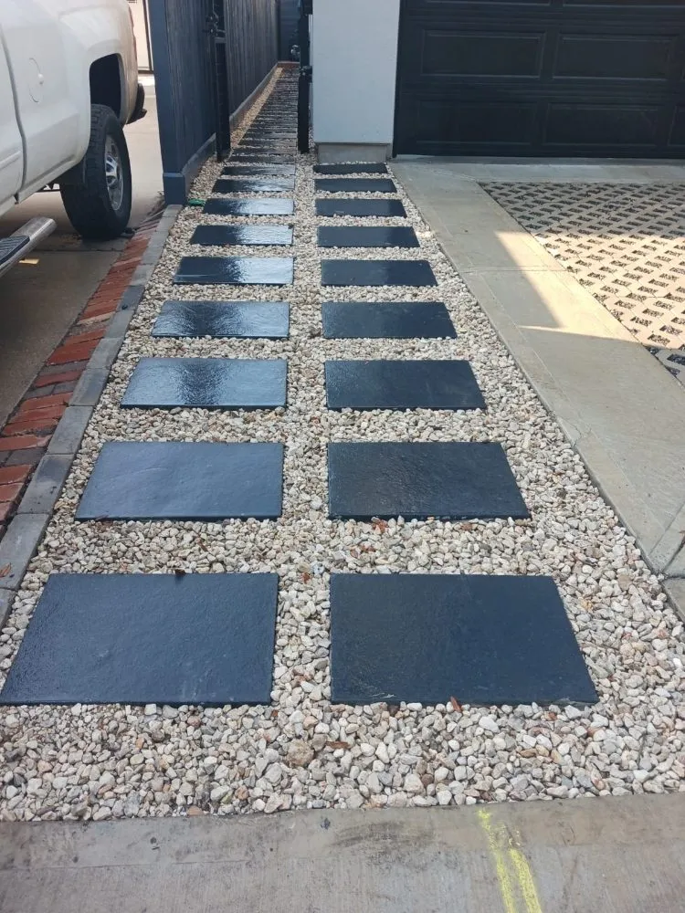 Local landscape installation for year-round maintenance in Magnolia, TX by Juarez Landscaping