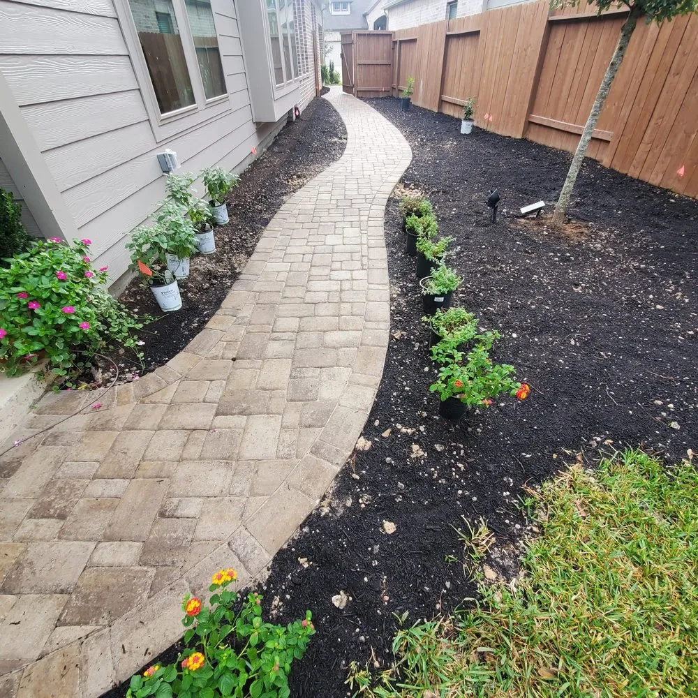 Professional outdoor landscaping in Magnolia, TX by Juarez Landscaping