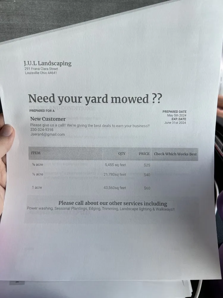 Top-rated landscaping services with custom design in Canton, OH by JUL Landscaping