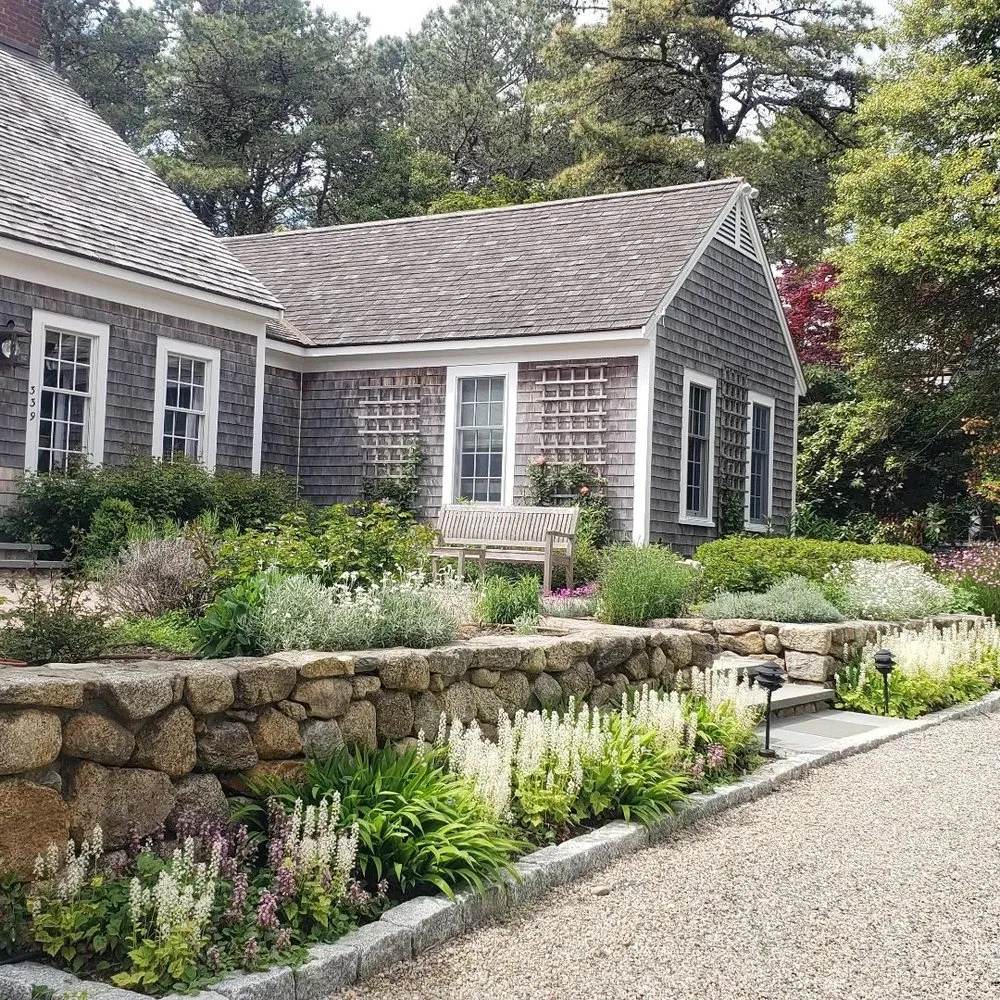 Professional outdoor landscaping for residential properties in Osterville, MA by Julia Garden Design