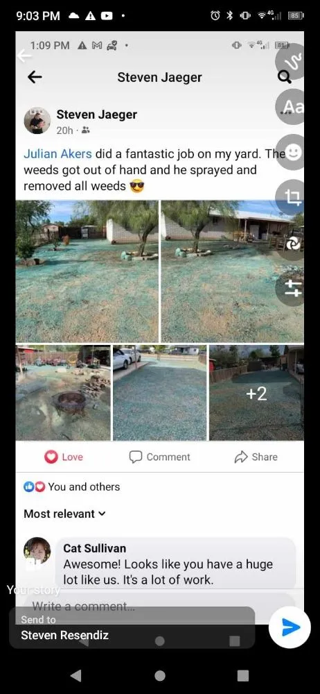 Top-rated outdoor landscaping in Tucson, AZ by Julian & Juniors Landscaping