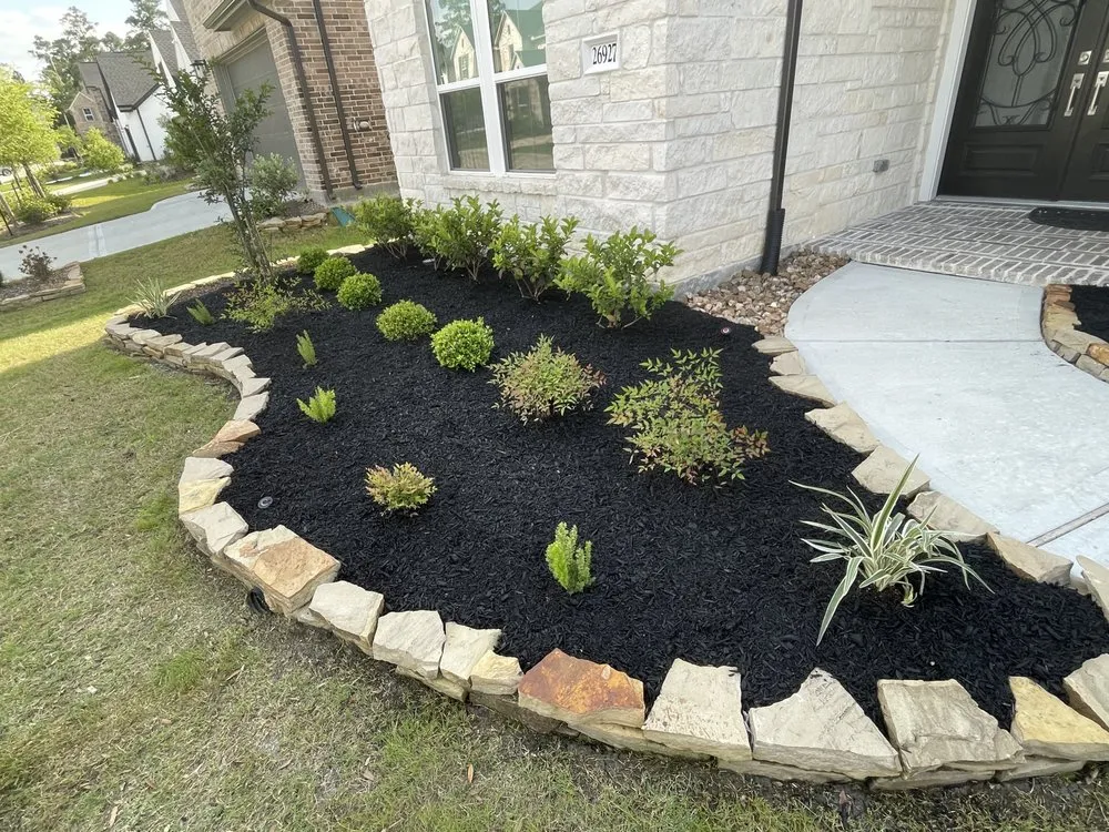 Reliable lawn mowing service with custom design across Houston, TX - Julio’s Landscaping