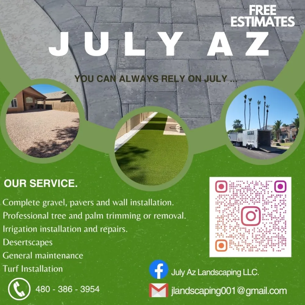 Professional garden landscaping in Mesa, AZ by July AZ Landscaping