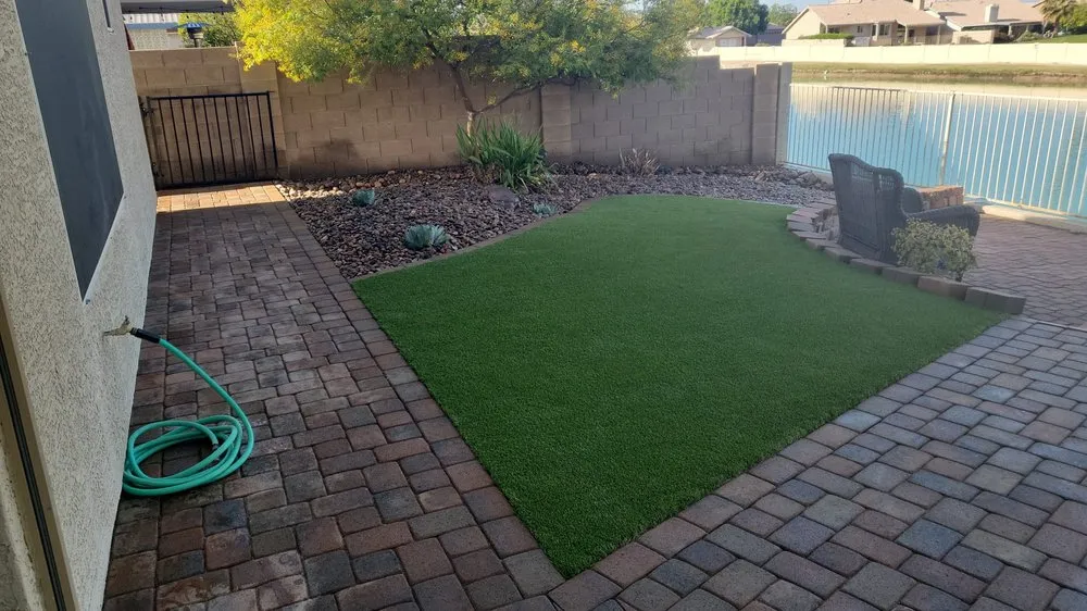 Custom lawn mowing service in Mesa, AZ by July AZ Landscaping