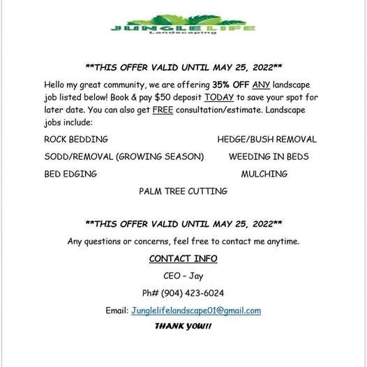 Local garden landscaping near you in Jacksonville, FL by Jungle Life Landscape