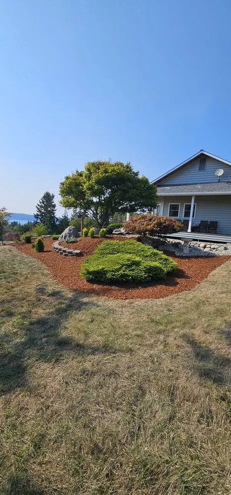 Professional lawn care service in Camano Island, WA by Junior's Gardens Landscape