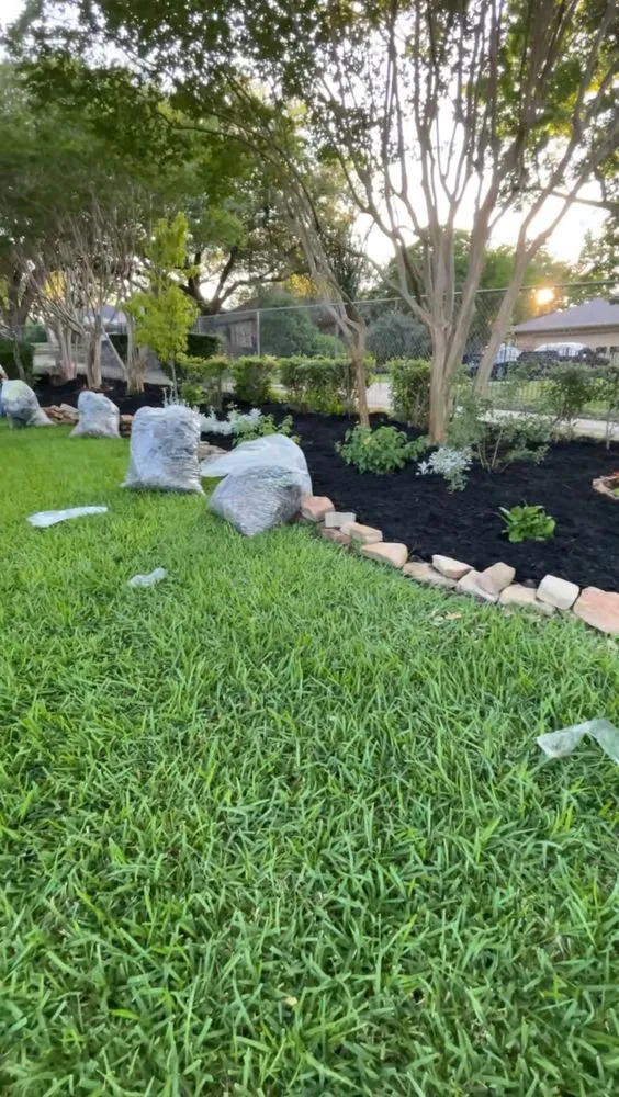 Trusted garden landscaping for homes in Garland, TX by Juniors Landscaping