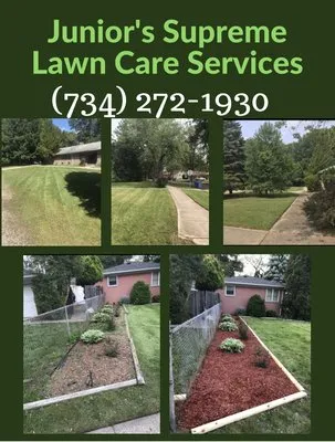 Junior’s Supreme Lawn Care Services Logo