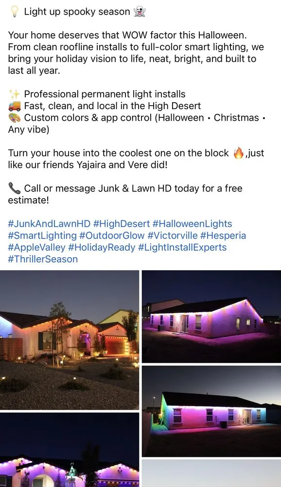 Expert residential landscaping in Victorville, CA by Junk and Lawn HD