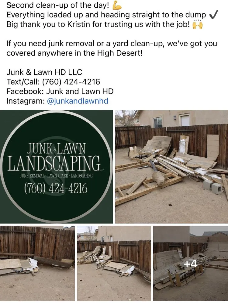 Affordable residential landscaping for year-round maintenance across Victorville, CA - Junk and Lawn HD
