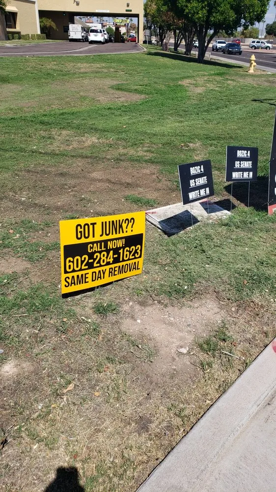 Professional landscaping services in Phoenix, AZ by Junk In Junk Out Removal Services