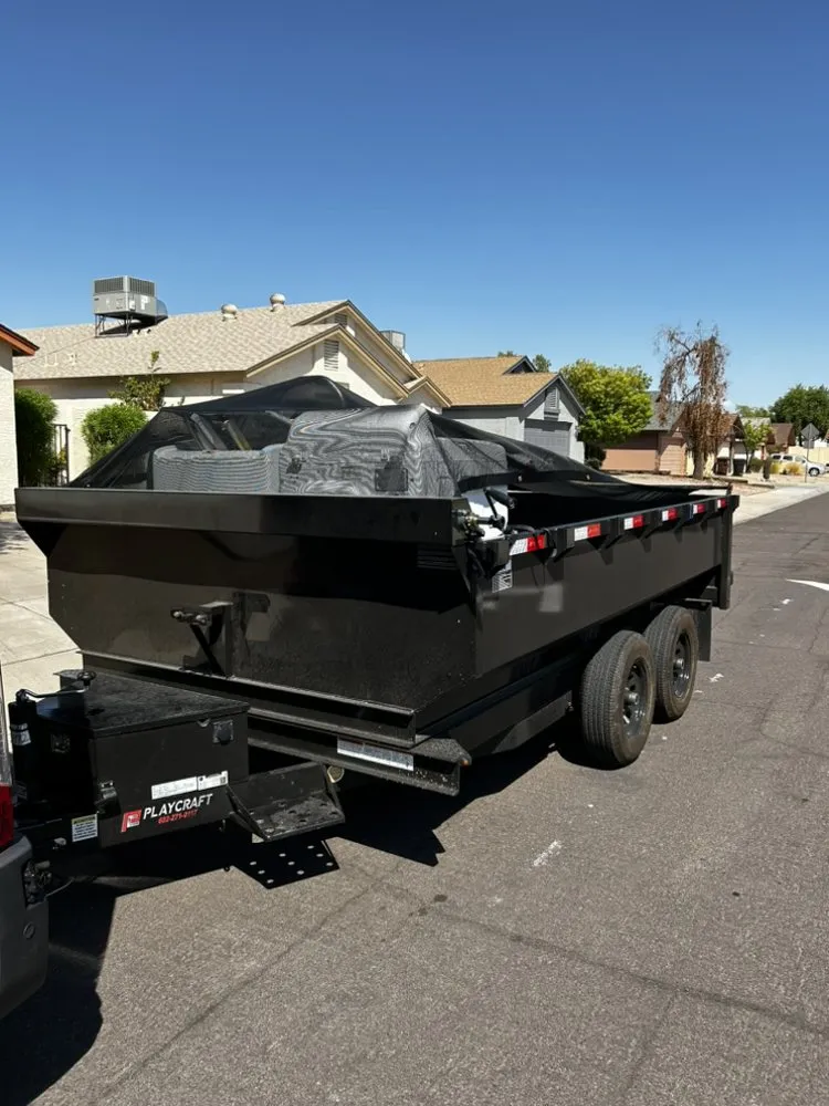 Expert garden landscaping in Phoenix, AZ by Junk In Junk Out Removal Services