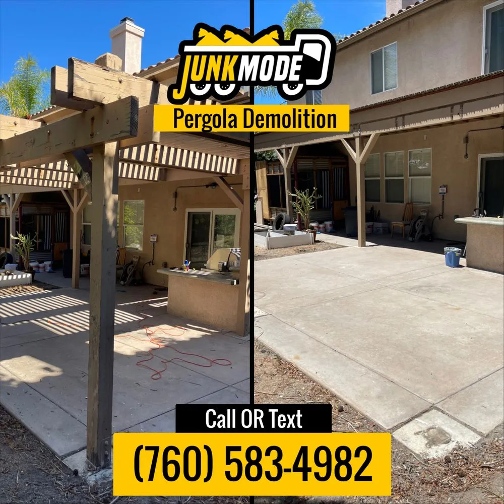 Professional outdoor landscaping in Fallbrook, CA - Junk Mode