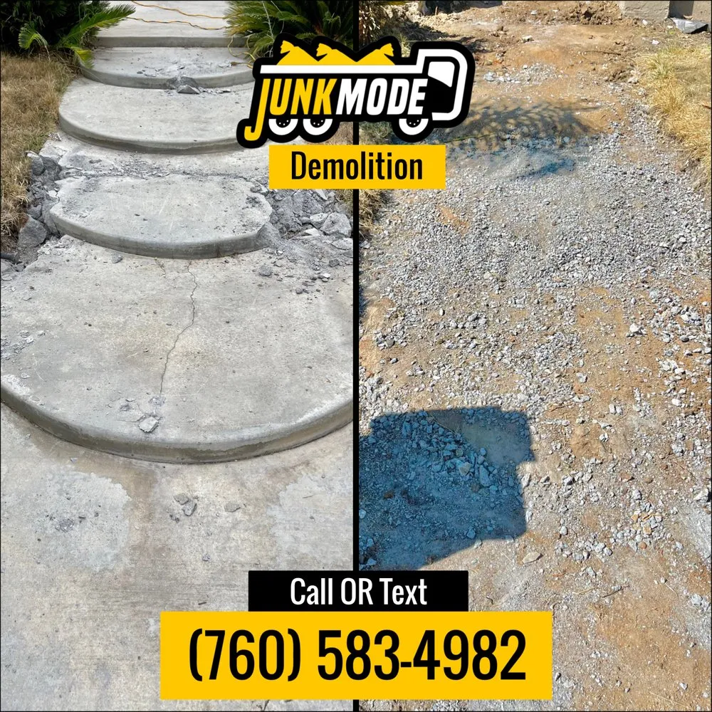 Professional landscape installation for outdoor upgrades in Fallbrook, CA by Junk Mode