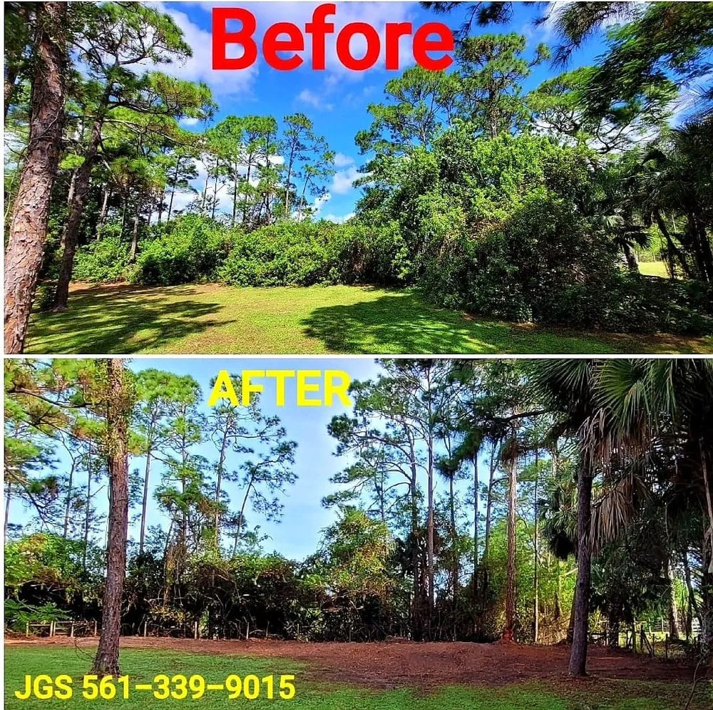 Professional yard cleanup service with custom design in Jupiter, FL by Jupiter Ground Service