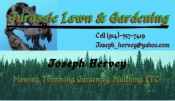 Jurassic Lawn & Gardening Logo