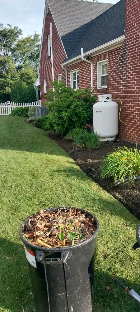 Custom landscape installation in Hummelstown, PA by Just 2 Kids And An Old Man