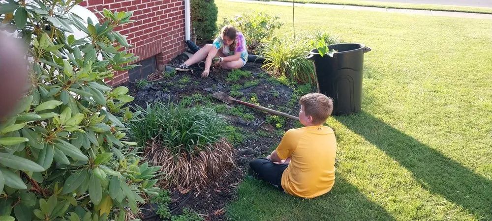Custom landscape design in Hummelstown, PA by Just 2 Kids And An Old Man