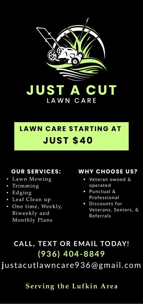 Trusted residential landscaping with custom design in Lufkin, TX by Just a Cut Lawn Care